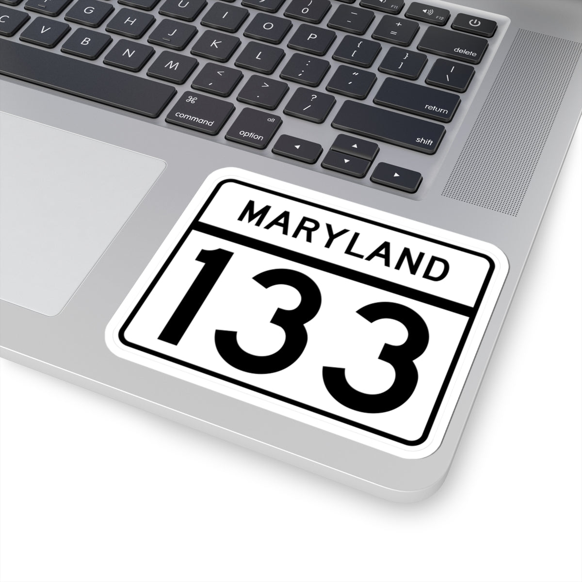 MD Route 133 (Maryland) (Road Sign) STICKER Vinyl Kiss-Cut Decal