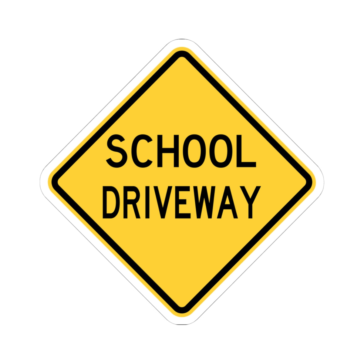 NJ Road sign WNJ25-3 (New Jersey) (Road Sign) STICKER Vinyl Kiss-Cut Decal
