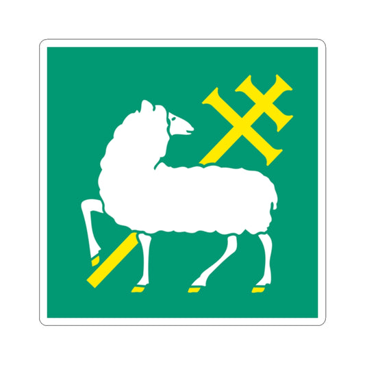 Flag of Jarfalla (Sweden) STICKER Vinyl Kiss-Cut Decal