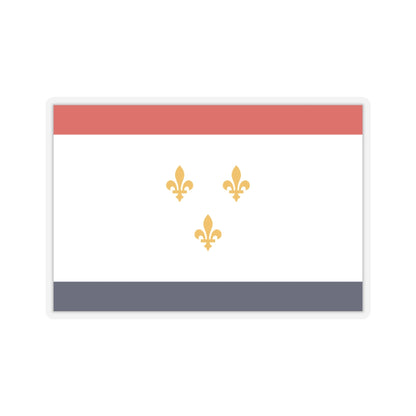 Flag of New Orleans, Louisiana - STICKER Vinyl Kiss-Cut Decal