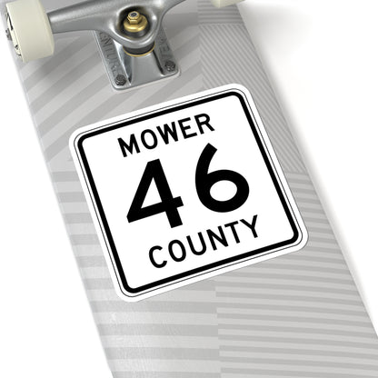 Mower County Route 46 MN (Minnesota) (Road Sign) STICKER Vinyl Kiss-Cut Decal