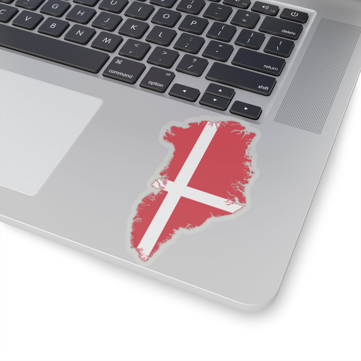 Flag map of Greenland Denmark (Denmark) STICKER Vinyl Kiss-Cut Decal