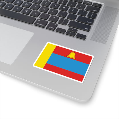 Flag of Khlevnoe rayon Lipetsk oblast (Russia) STICKER Vinyl Kiss-Cut Decal