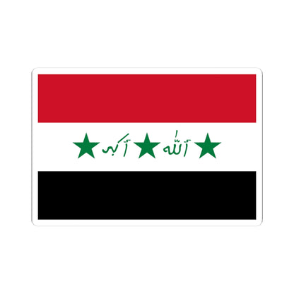 Flag of Iraq 1991-2004 Alternate (Iraq) STICKER Vinyl Kiss-Cut Decal