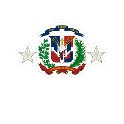 Dominican Republics Military Major General and Vice Admiral Rank Insignia (Military Rank) STICKER Vinyl Kiss-Cut Decal