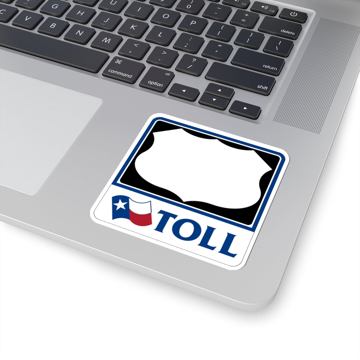 Toll Texas U.S. Highway blank (Texas) (Road Sign) STICKER Vinyl Kiss-Cut Decal