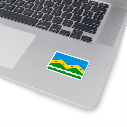 Flag of Marushkinskoe Moscow oblast (Russia) STICKER Vinyl Kiss-Cut Decal