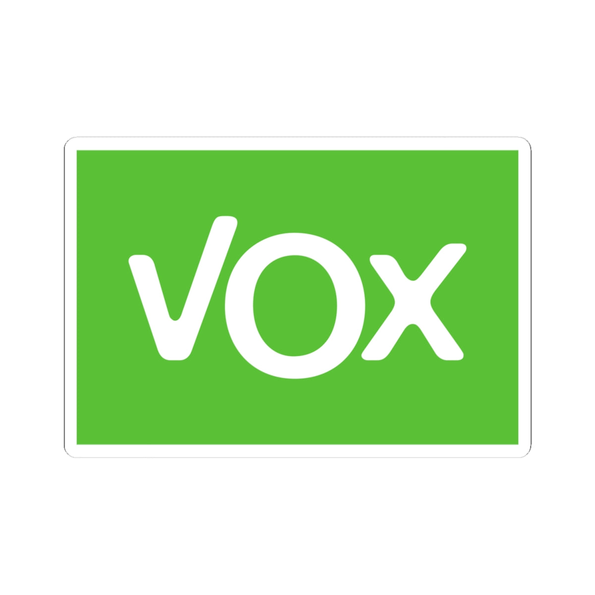 Flag of VOX (Spain) STICKER Vinyl Kiss-Cut Decal