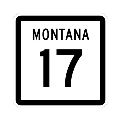 MT-17 (Montana) (Road Sign) STICKER Vinyl Kiss-Cut Decal