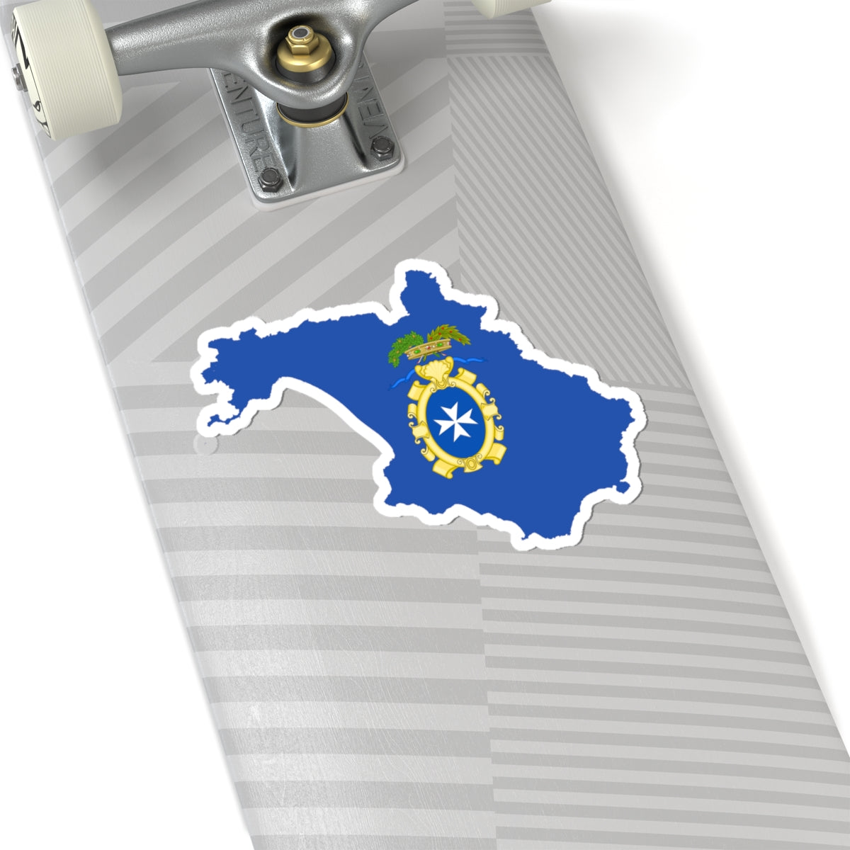 Flag map of the Province of Salerno (Italy) STICKER Vinyl Kiss-Cut Decal