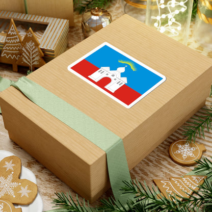 Flag of Kandalakshsky rayon Murmansk oblast (Russia) STICKER Vinyl Kiss-Cut Decal