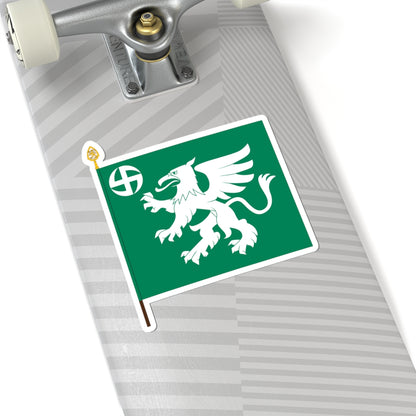 Utin jääkärirykmentin lippu (Finland) STICKER Vinyl Kiss-Cut Decal