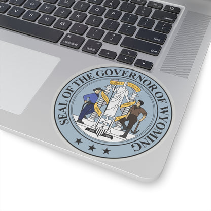 Seal of the Governor of Wyoming - STICKER Vinyl Kiss-Cut Decal