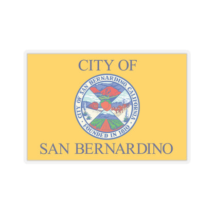 Flag of San Bernardino, California - STICKER Vinyl Kiss-Cut Decal