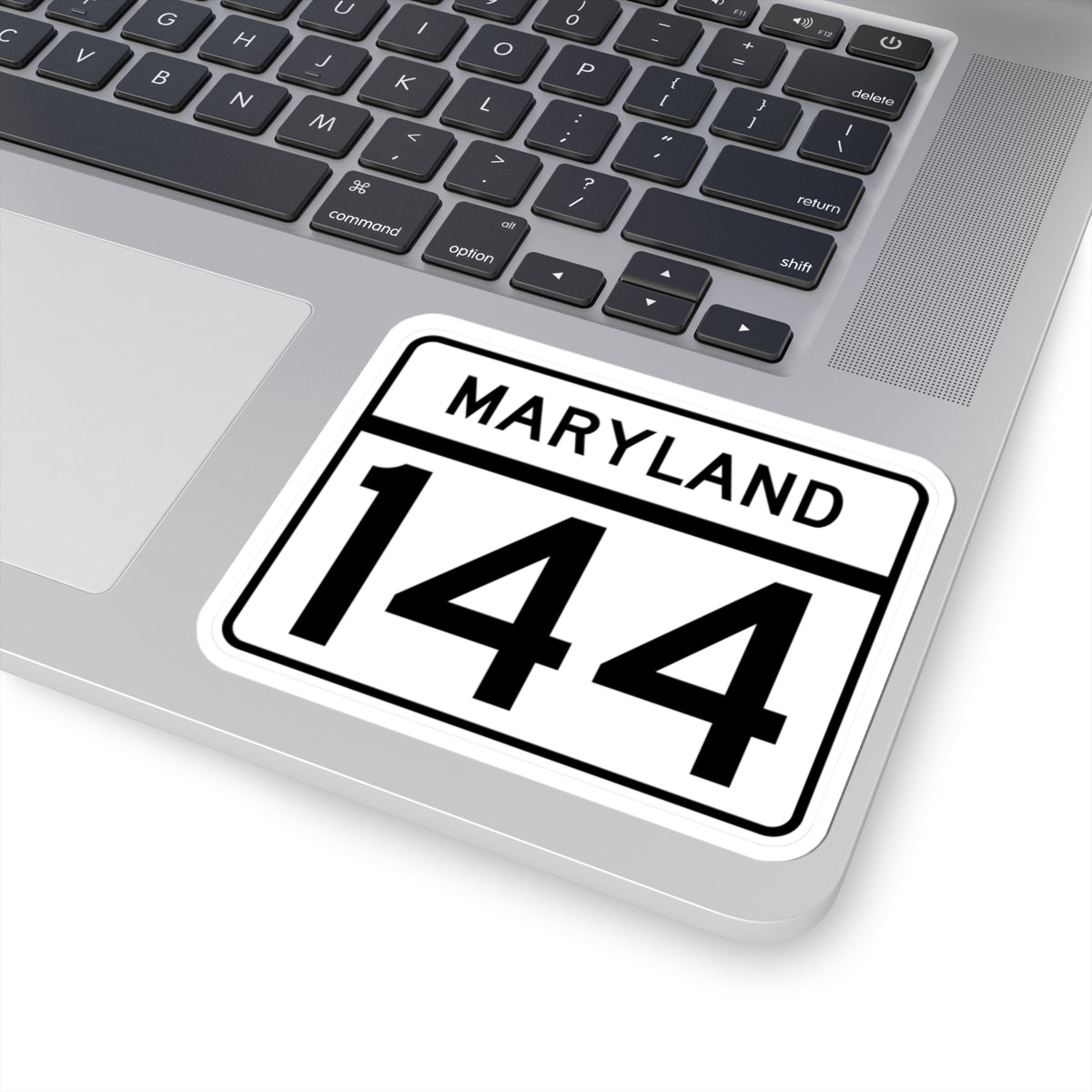 MD Route 144 (Maryland) (Road Sign) STICKER Vinyl Kiss-Cut Decal