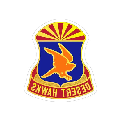 285 Aviation Regiment (U.S. Army) REVERSE PRINT Transparent Die-Cut STICKER 4 Inch Die-Cut Transparent - The Sticker Space