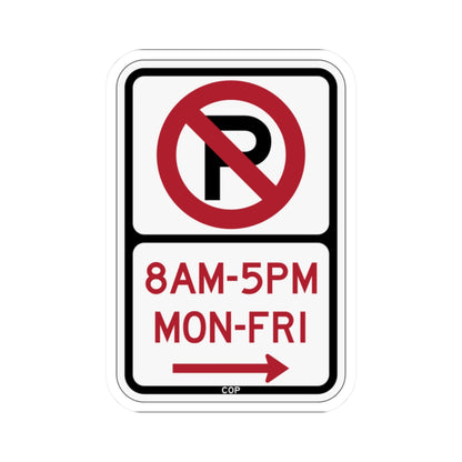PBOT Road sign P1080R (Oregon) (Road Sign) STICKER Vinyl Kiss-Cut Decal
