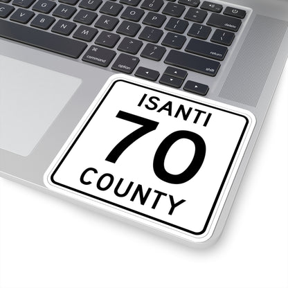 Isanti County 70 MN (Minnesota) (Road Sign) STICKER Vinyl Kiss-Cut Decal