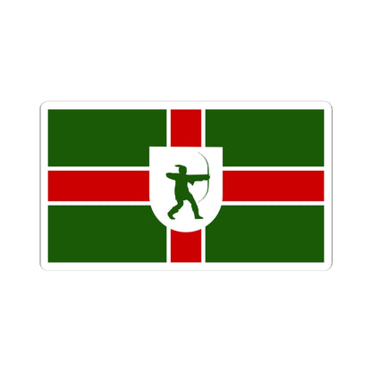 County Flag of Nottinghamshire (England) STICKER Vinyl Kiss-Cut Decal