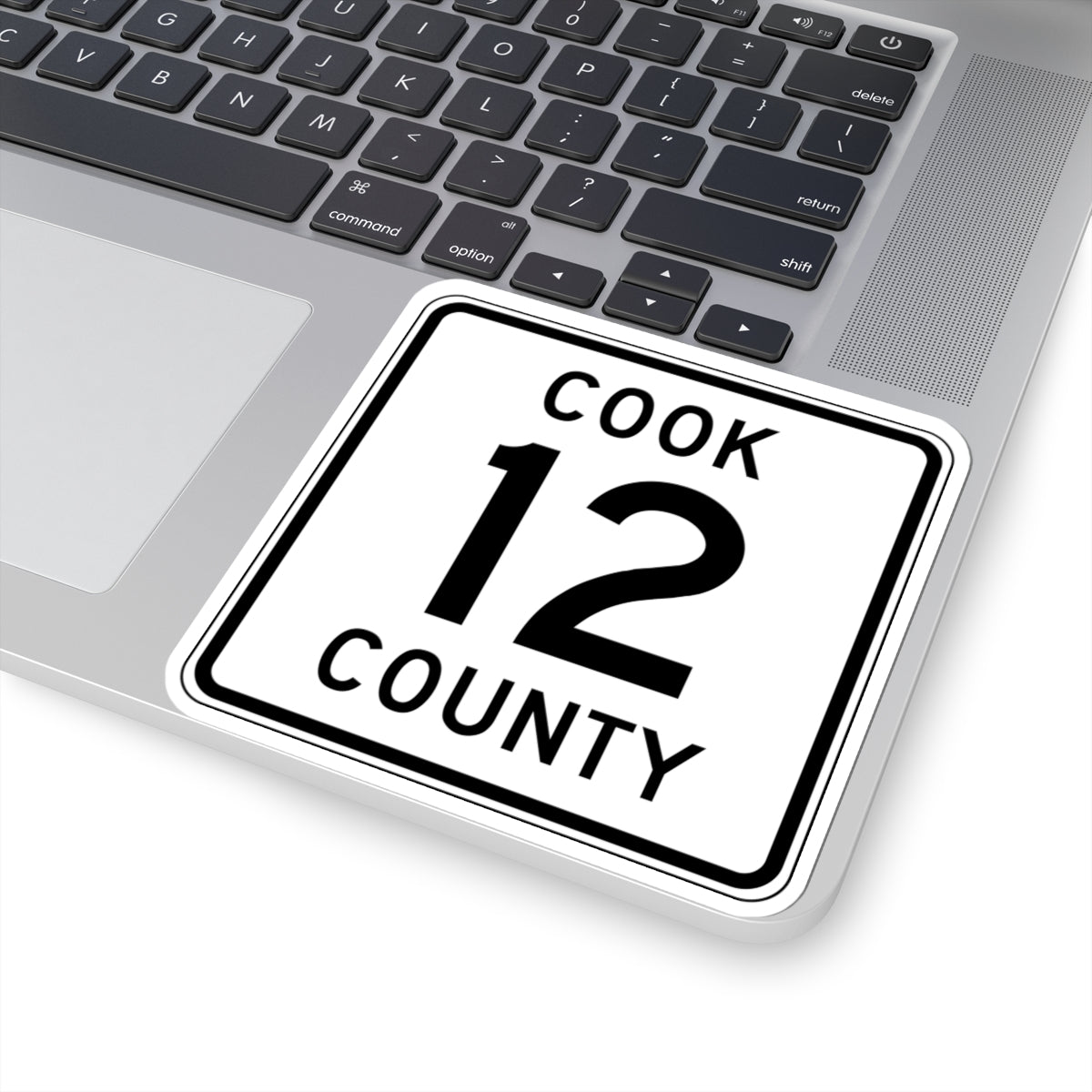 Cook County 12 MN (Minnesota) (Road Sign) STICKER Vinyl Kiss-Cut Decal