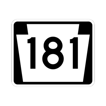 PA-181 (Pennsylvania) (Road Sign) STICKER Vinyl Kiss-Cut Decal