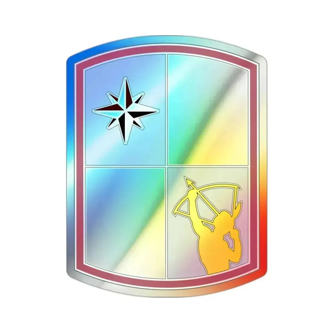 287 Sustainment Brigade (U.S. Army) Holographic STICKER Die-Cut Vinyl Decal 2 Inch Holographic - The Sticker Space