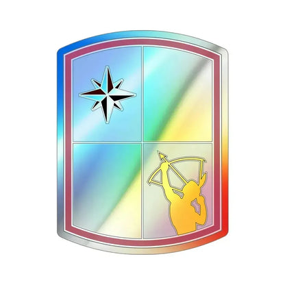 287 Sustainment Brigade (U.S. Army) Holographic STICKER Die-Cut Vinyl Decal 5 Inch Holographic - The Sticker Space