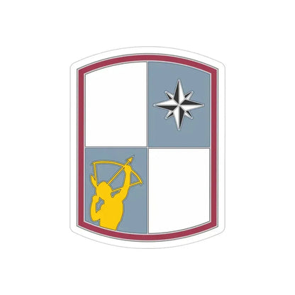287 Sustainment Brigade (U.S. Army) REVERSE PRINT Transparent Die-Cut STICKER 4 Inch Die-Cut Transparent - The Sticker Space