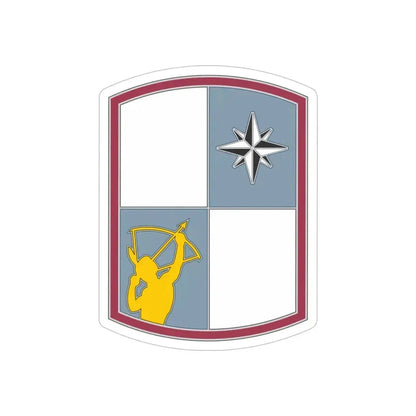 287 Sustainment Brigade (U.S. Army) REVERSE PRINT Transparent Die-Cut STICKER 5 Inch Die-Cut Transparent - The Sticker Space