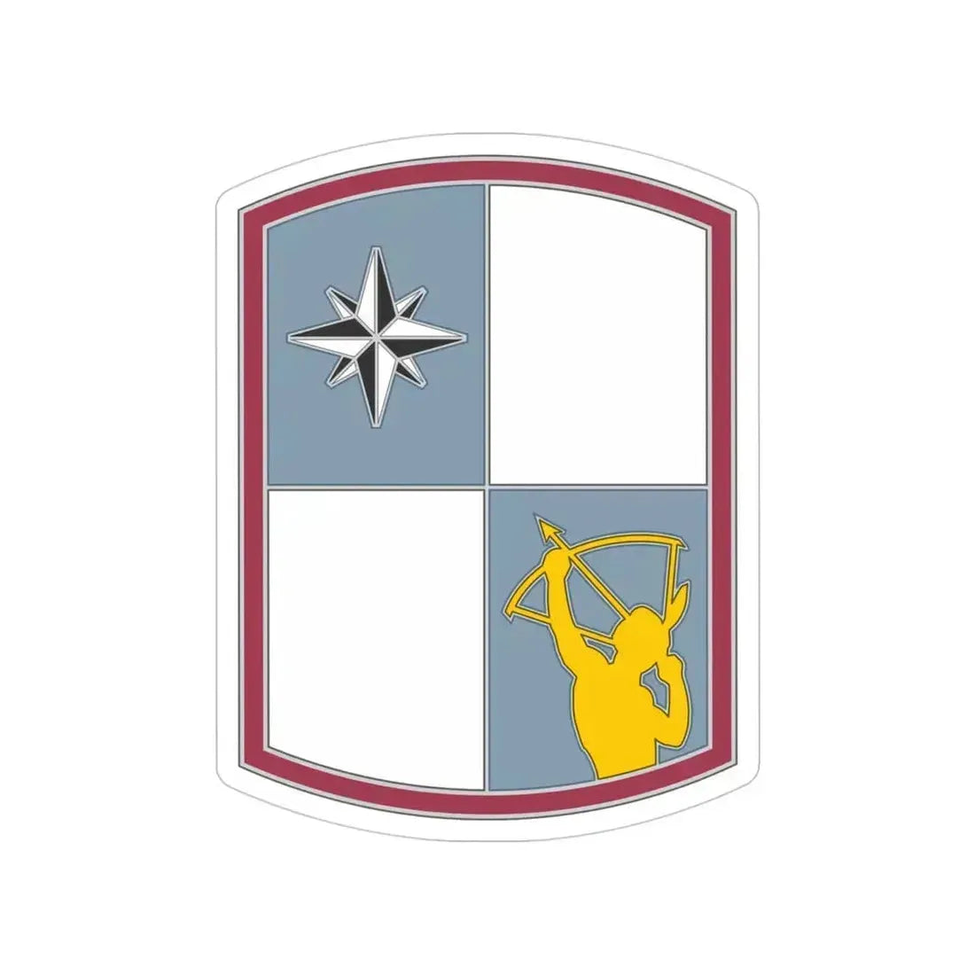 287 Sustainment Brigade (U.S. Army) Transparent STICKER Die-Cut Vinyl Decal 4 Inch - The Sticker Space