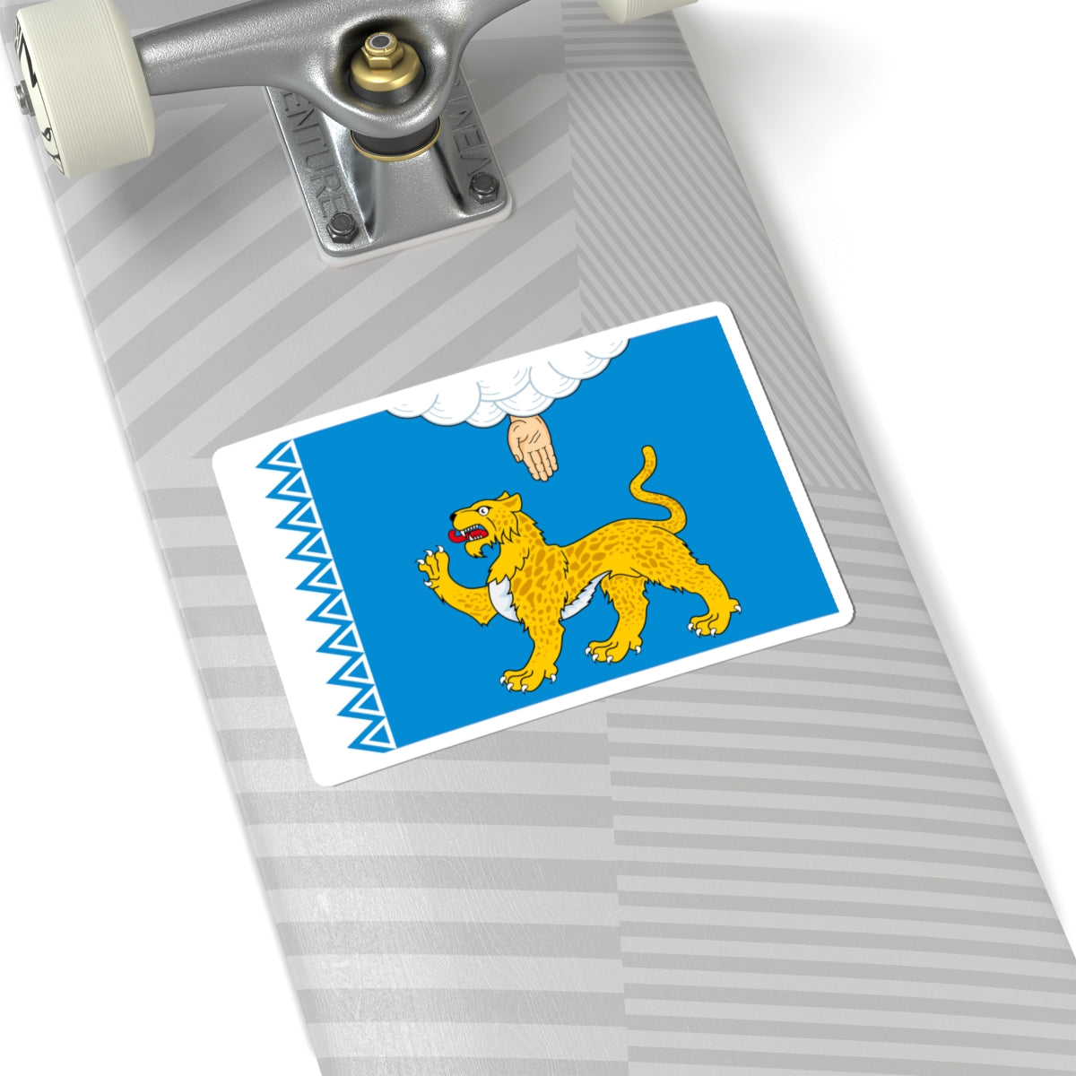 Flag of Pskov Oblast (Russia) STICKER Vinyl Kiss-Cut Decal