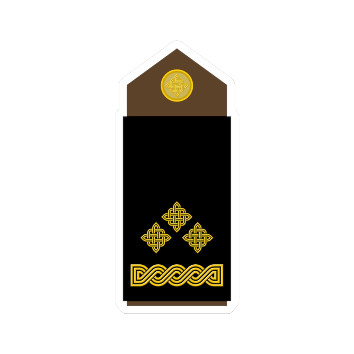 Army HRV OF 02 (Croatia) (Military Rank) STICKER Vinyl Kiss-Cut Decal