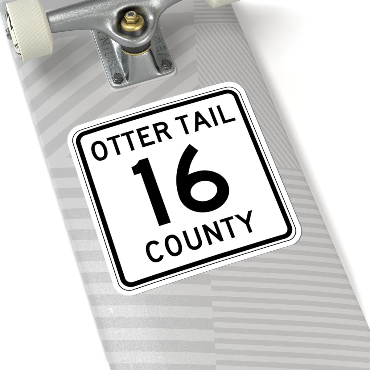 Otter Tail County Route 16 MN (Minnesota) (Road Sign) STICKER Vinyl Kiss-Cut Decal