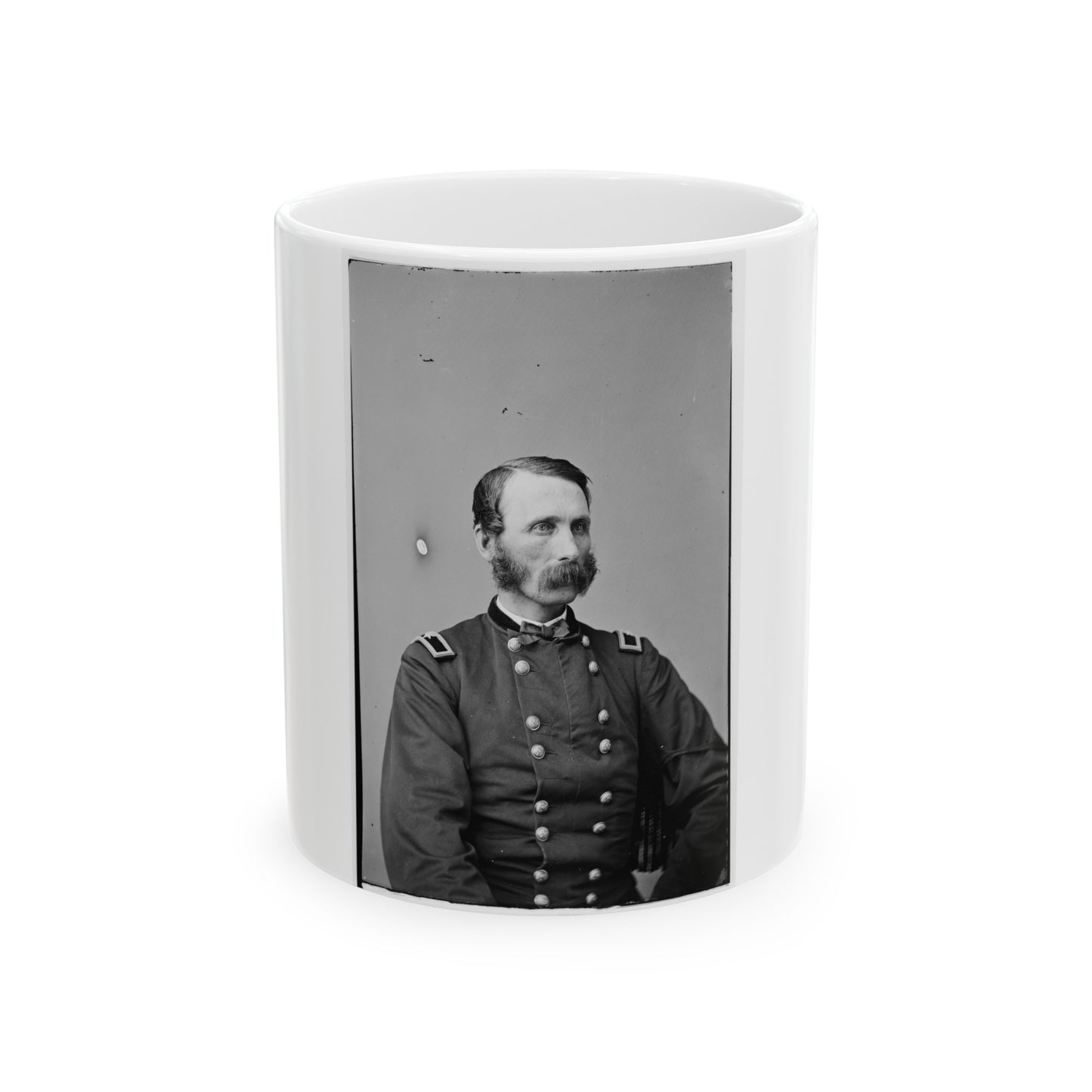 Portrait Of Brevetted Brigadier General Napoleon Bonaparte Mclauglen (1823-1887) (U.S. Civil War) White Coffee Mug