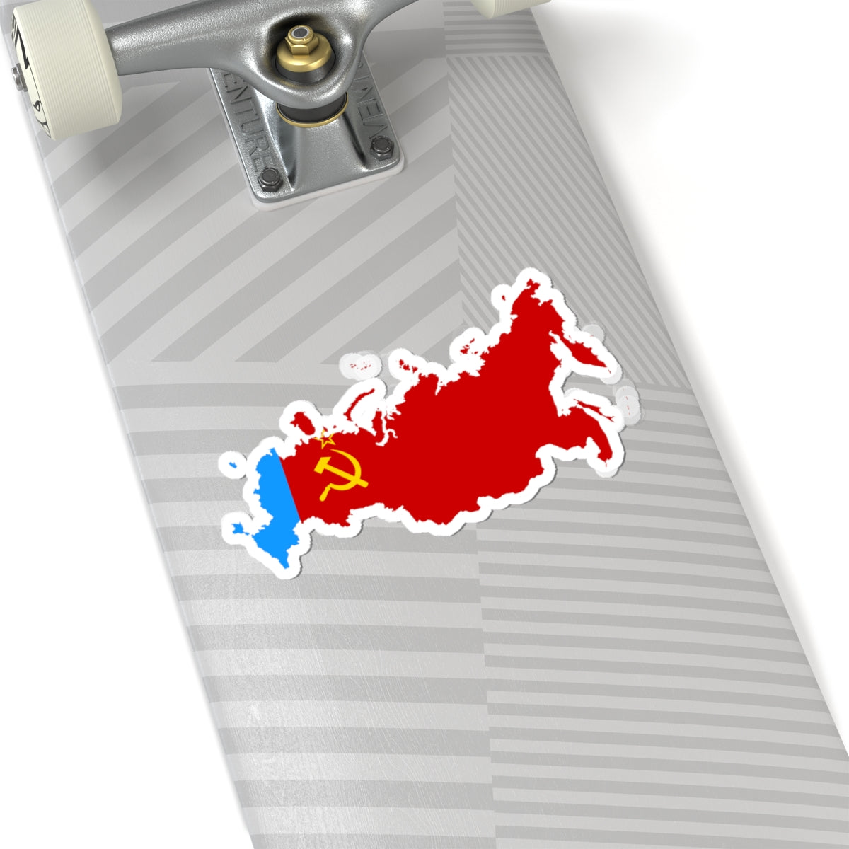 Flag map of the Russian SFSR 1954 (Russia) STICKER Vinyl Kiss-Cut Decal