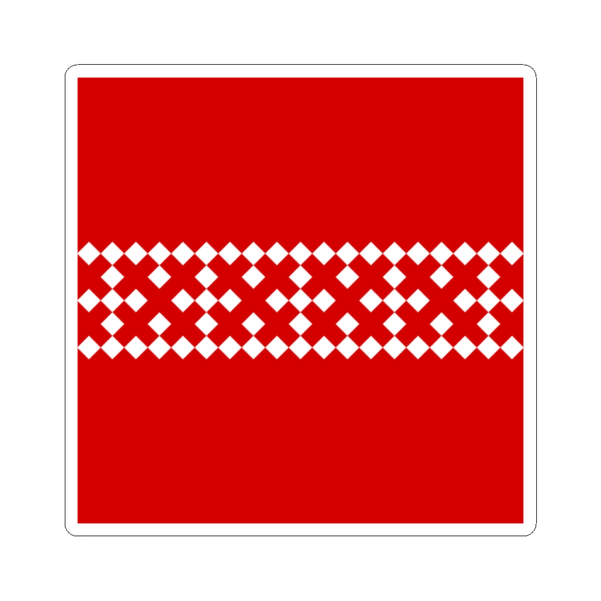 Dovzhky Khmelnytskyi Oblast flag (Ukraine) STICKER Vinyl Kiss-Cut Decal