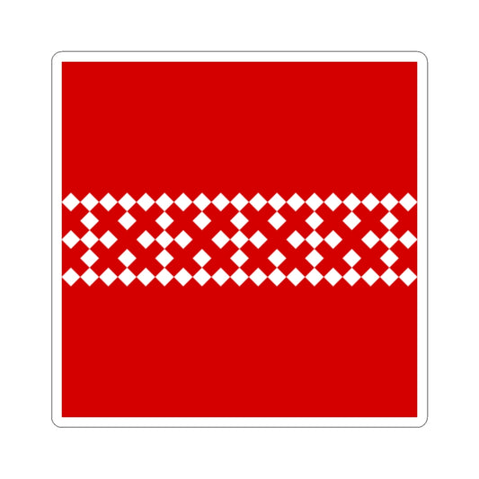 Dovzhky Khmelnytskyi Oblast flag (Ukraine) STICKER Vinyl Kiss-Cut Decal