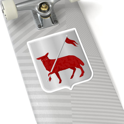 Achttienhoven wapen (Netherlands) (Coat of Arms) STICKER Vinyl Kiss-Cut Decal