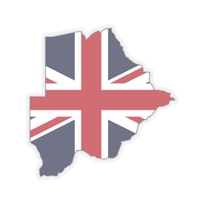 Flag map of Bechuanaland 1885-1966 (Botswana) STICKER Vinyl Kiss-Cut Decal