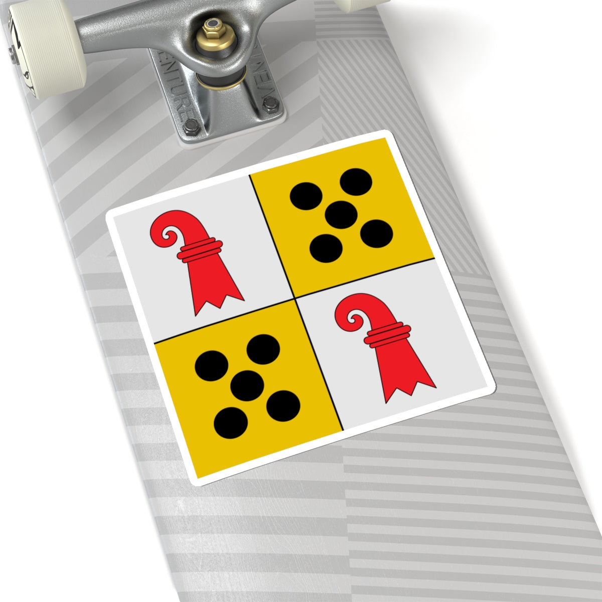 Flag of Felix Gmur (Switzerland) STICKER Vinyl Kiss-Cut Decal