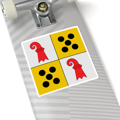 Flag of Felix Gmur (Switzerland) STICKER Vinyl Kiss-Cut Decal