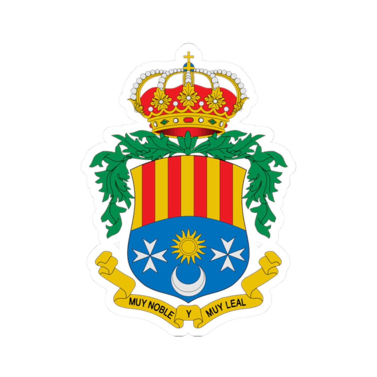 Escudo de Archena (Spain) (Coat of Arms) STICKER Vinyl Kiss-Cut Decal