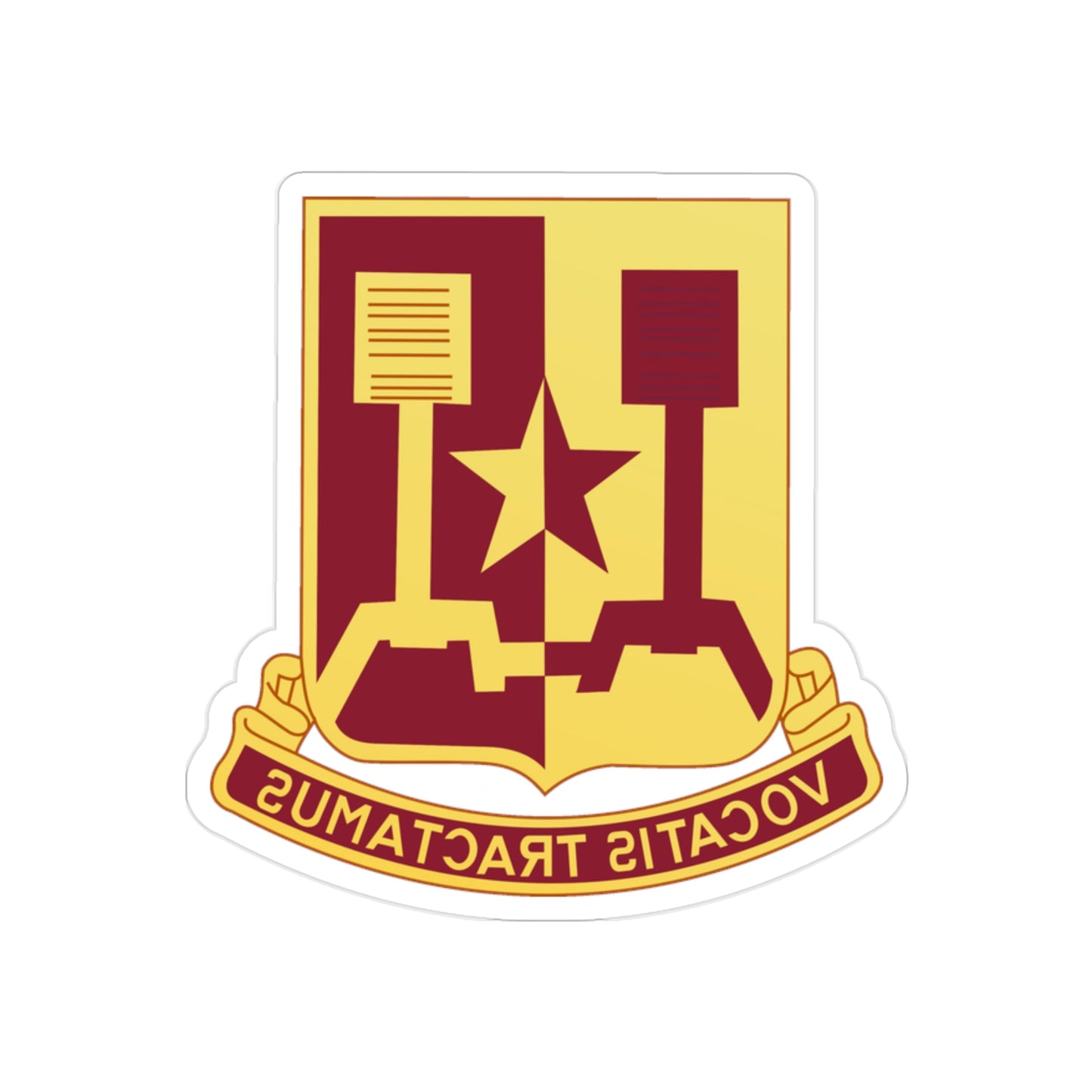 90 Transportation Battalion (U.S. Army) REVERSE PRINT Transparent STICKER