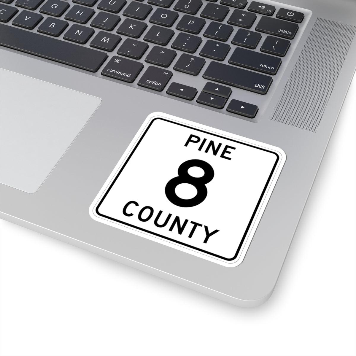 Pine County Route 8 MN (Minnesota) (Road Sign) STICKER Vinyl Kiss-Cut Decal