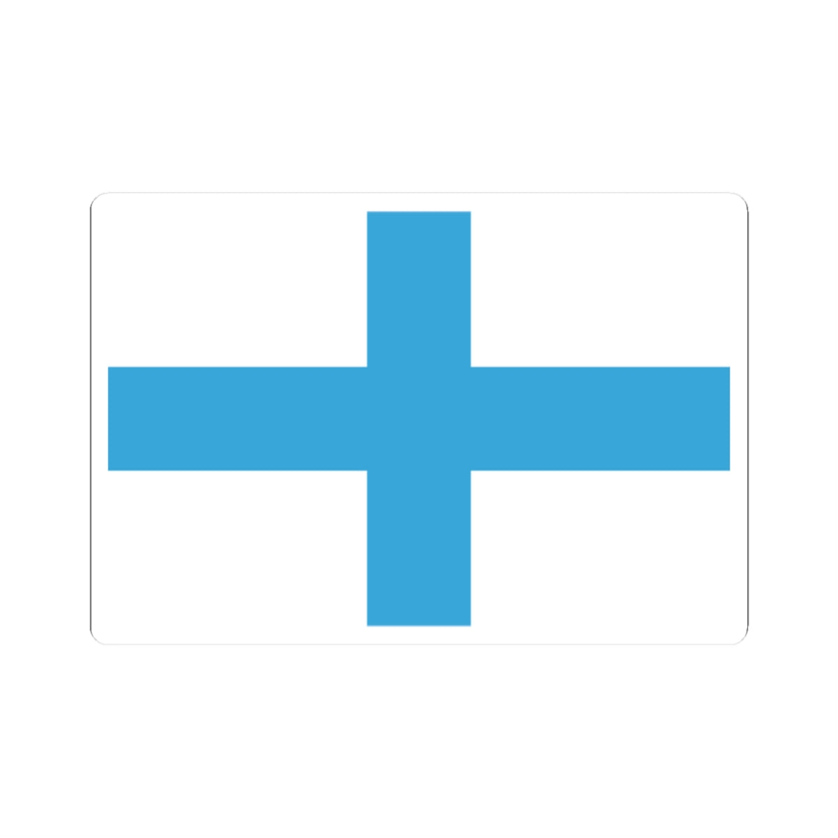 Flag of Marseille (France) STICKER Vinyl Kiss-Cut Decal