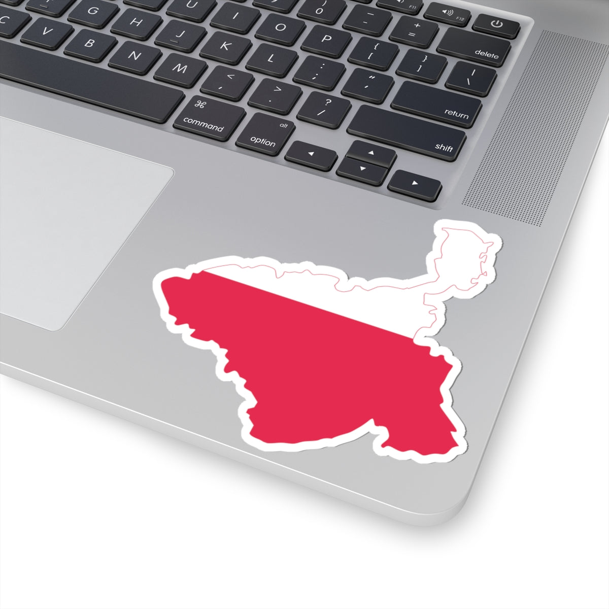 Flag-map of the Duchy of Warsaw (Poland) STICKER Vinyl Kiss-Cut Decal