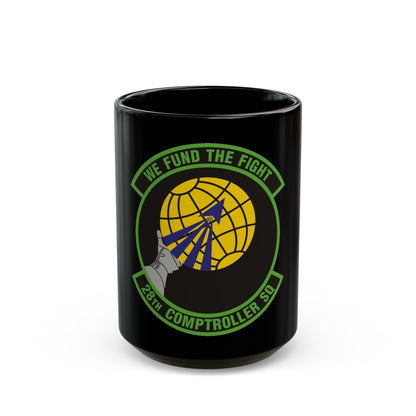 28th Comptroller Squadron (U.S. Air Force) Black Coffee Mug-15oz-The Sticker Space