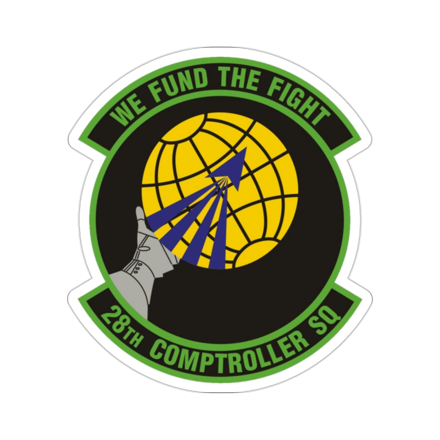 28th Comptroller Squadron (U.S. Air Force) STICKER Vinyl Die-Cut Decal-2 Inch-The Sticker Space