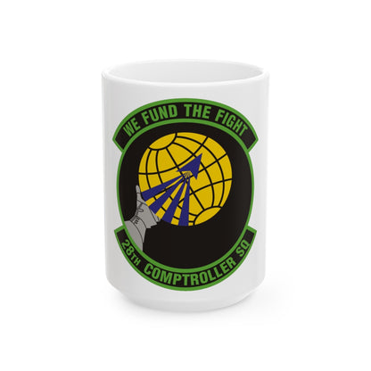 28th Comptroller Squadron (U.S. Air Force) White Coffee Mug-15oz-The Sticker Space