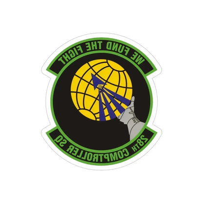 28th Comptroller Squadron (U.S. Air Force) REVERSE PRINT Transparent Die-Cut STICKER 4 Inch Die-Cut Transparent - The Sticker Space